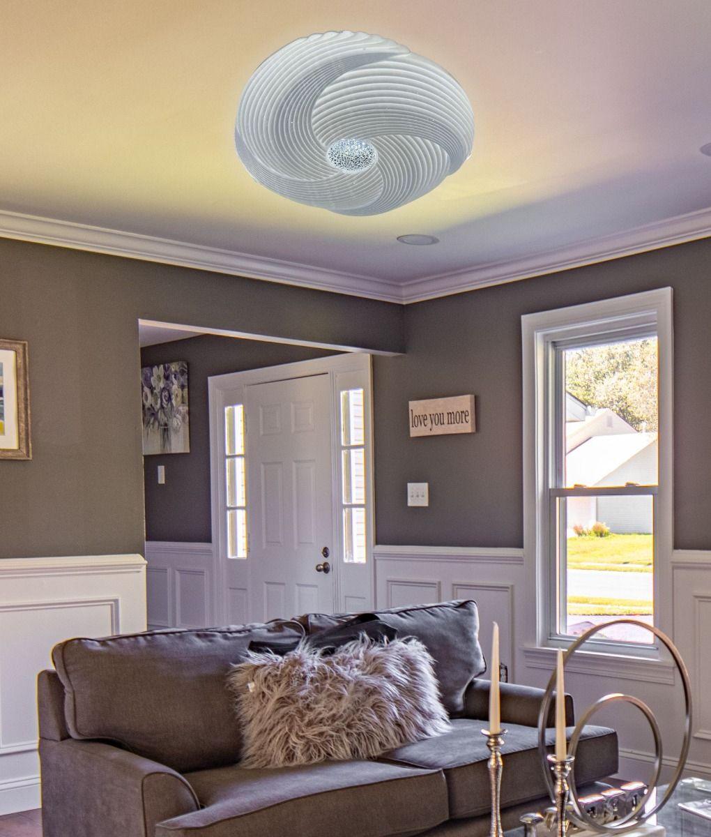 Lámpara Techo LED Dinamismo Esculpido Prismático Jhn-9