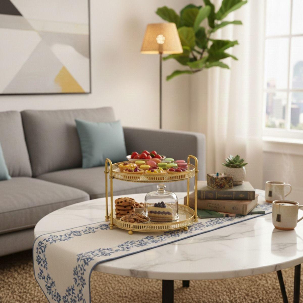 Bandeja Decorativa Hogar Organizador Diseño Versátil Jhn-4