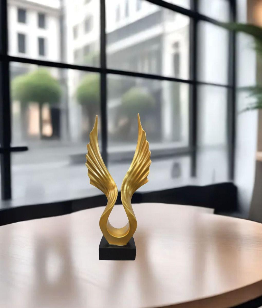 Figura Decorativa Estatua Abstracta Adorno Alas Hogar Jhn-8