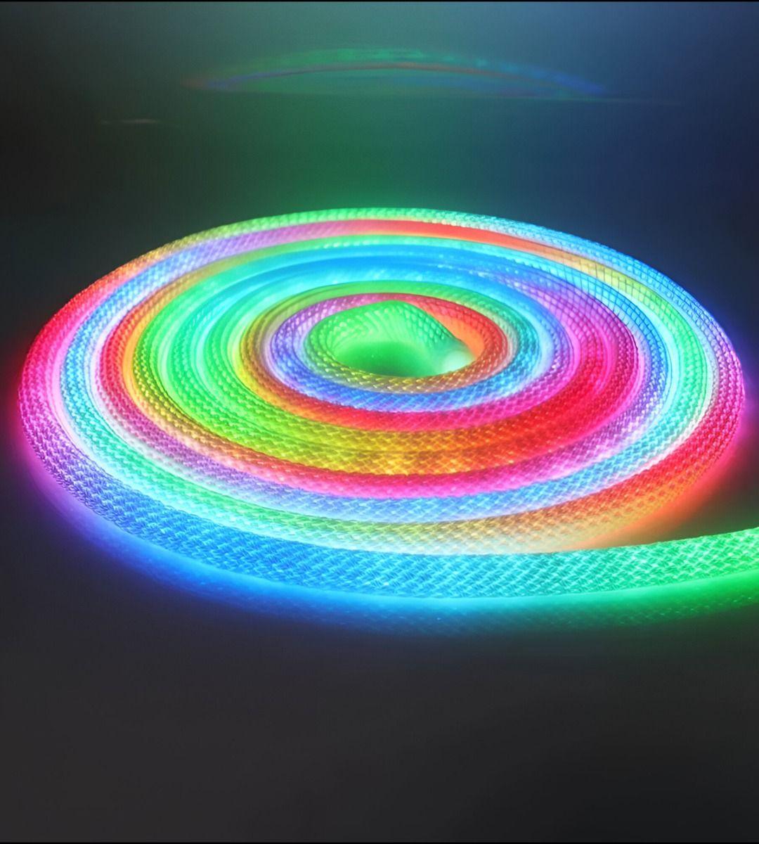 Luces LED Cuerda Tejido Reticulado Luminoso Neon 5m Jhn-5