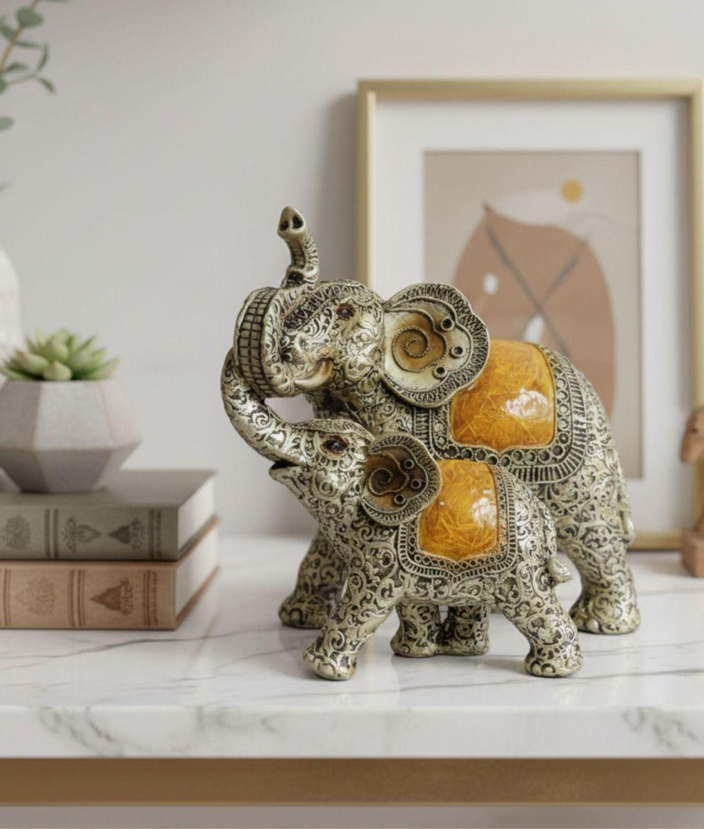 Figura Decorativa Elefante Vintage Adorno Estatua Jhn-7