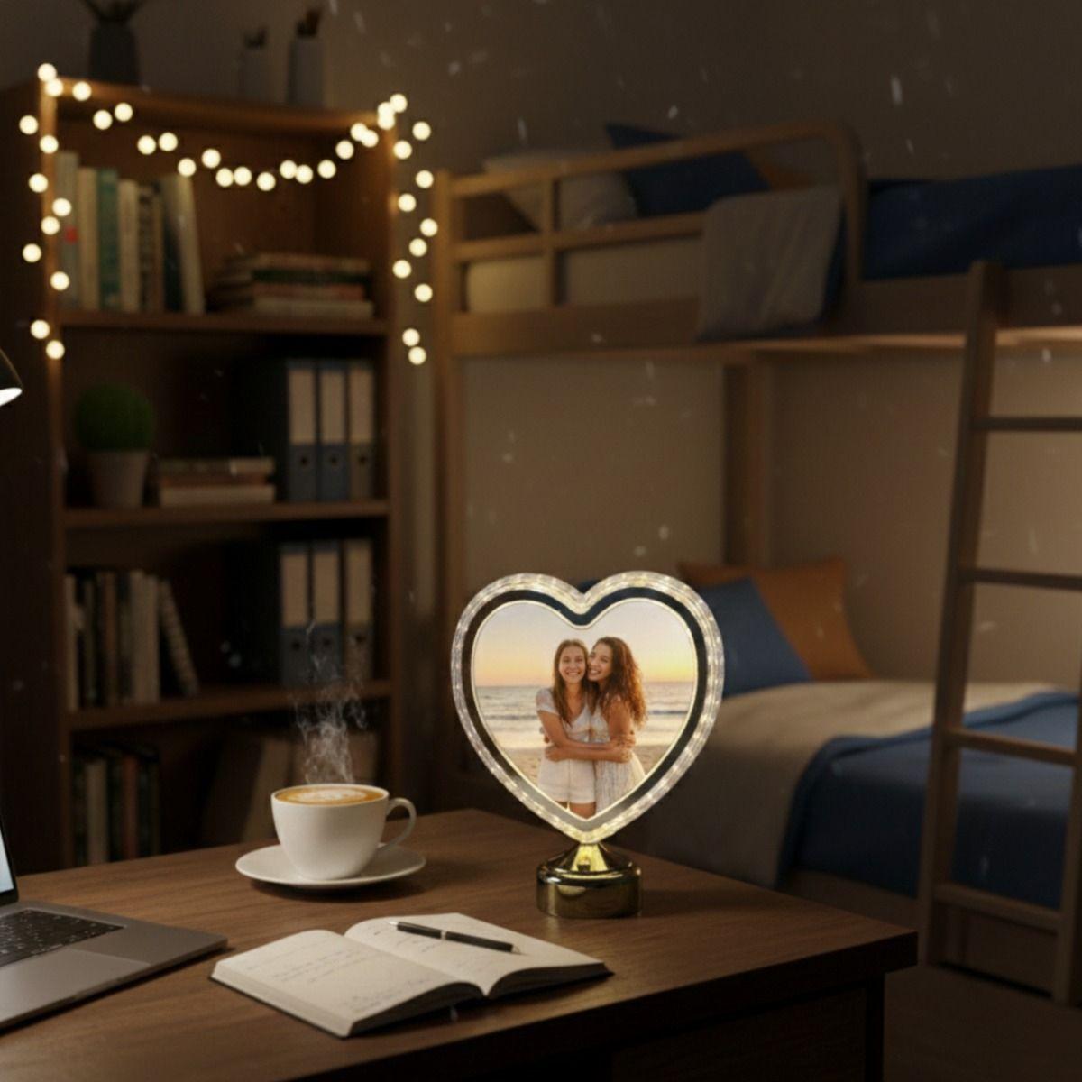 Portarretrato Foto Digital Luminoso Corazón Eterno Jhn-6