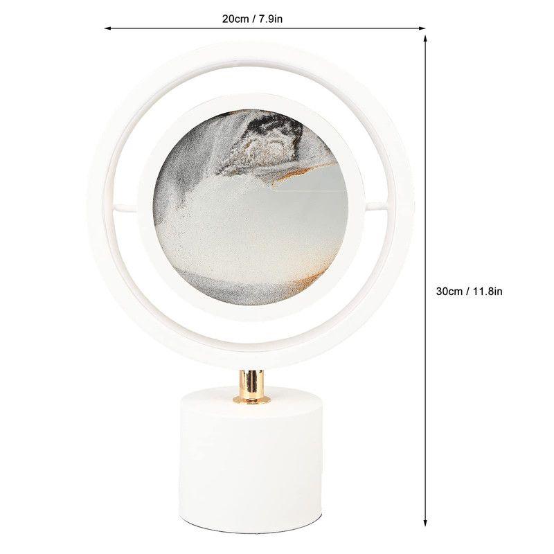 Lámpara Mesa Arte Móvil Colores Reloj Hogar Oficina Rondon-3