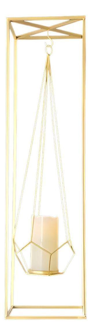 Portavelas Decorativo Candelabro Pentágono Geométrico Jhn-9