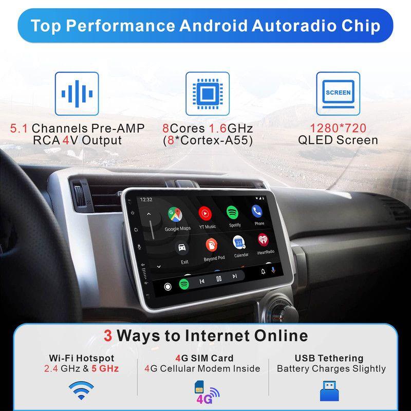 Radio Coche Bluetooth Pantalla Extraible Android Rondon-4