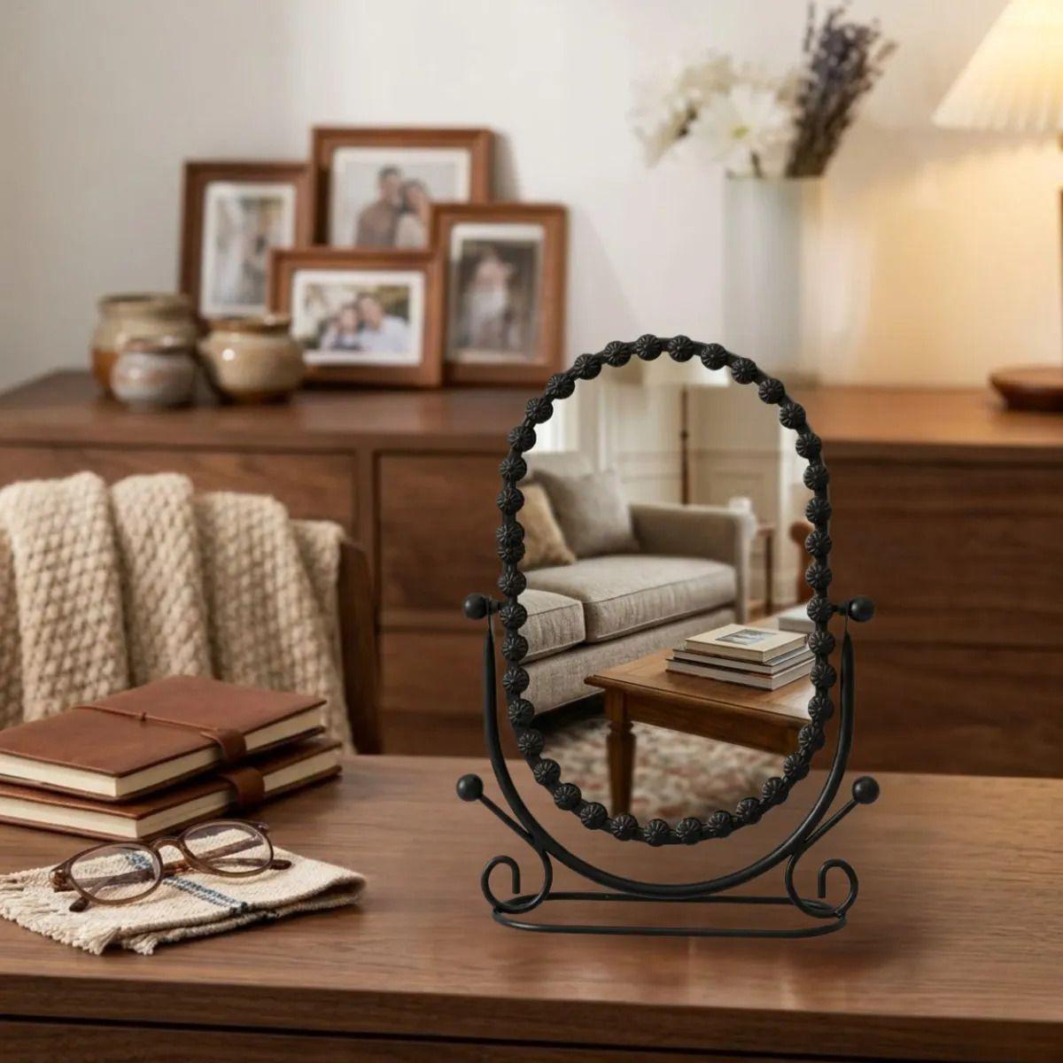 Espejo Tocador Mesa Basculante Estilo Vintage Retro ALJ-5