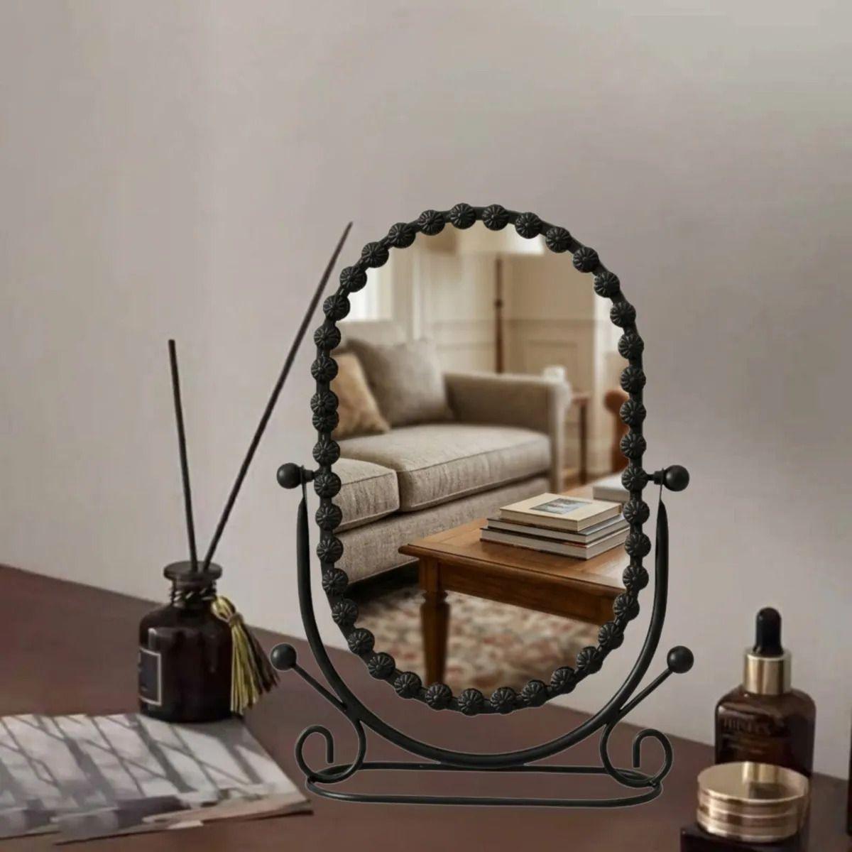 Espejo Tocador Mesa Basculante Estilo Vintage Retro ALJ-8