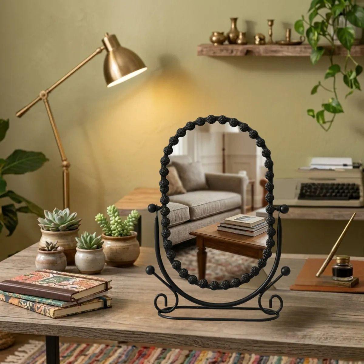 Espejo Tocador Mesa Basculante Estilo Vintage Retro ALJ-9