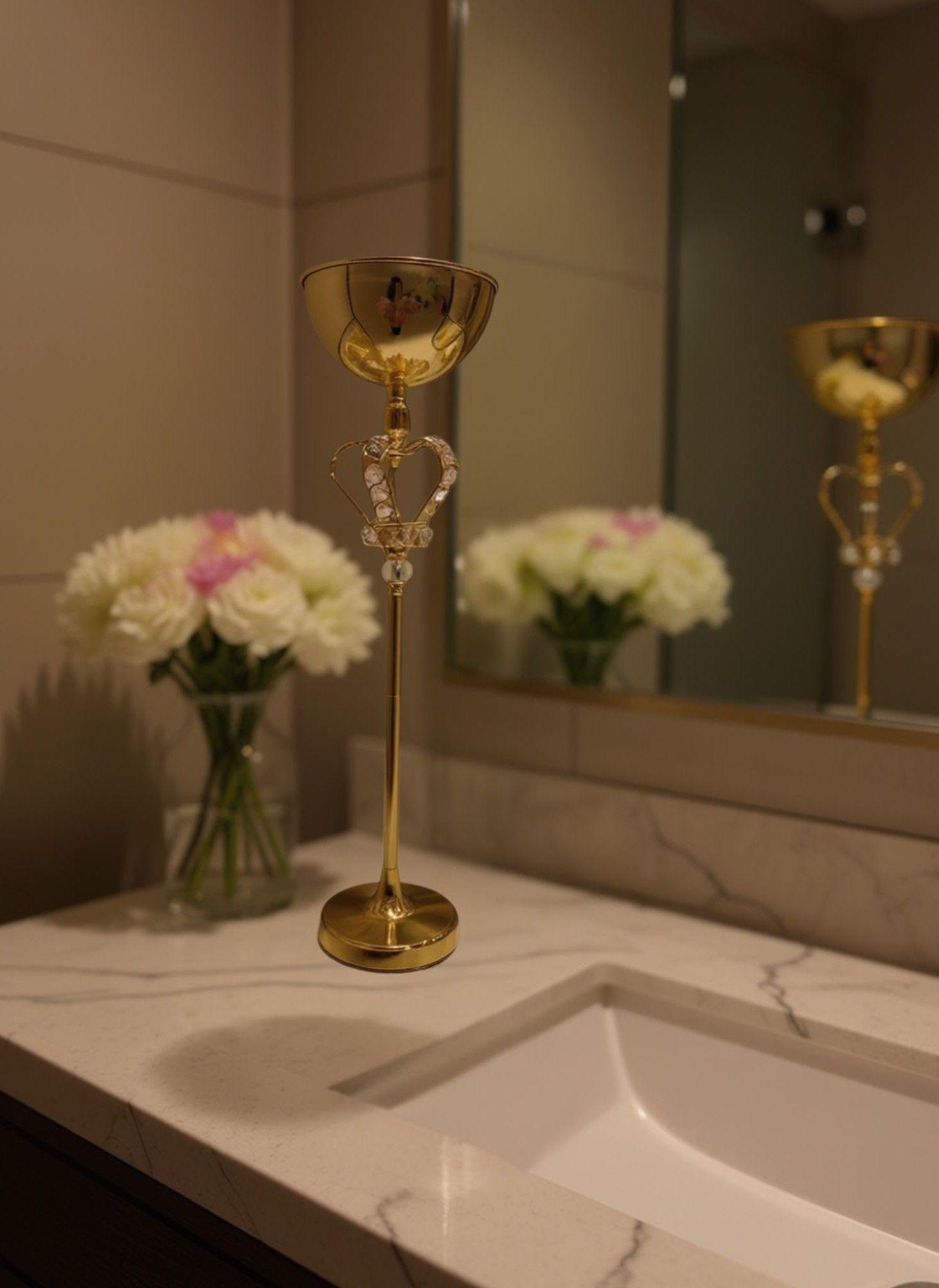 Centro Mesa Decorativo Candelabro Elegante Adorno Jhn-7
