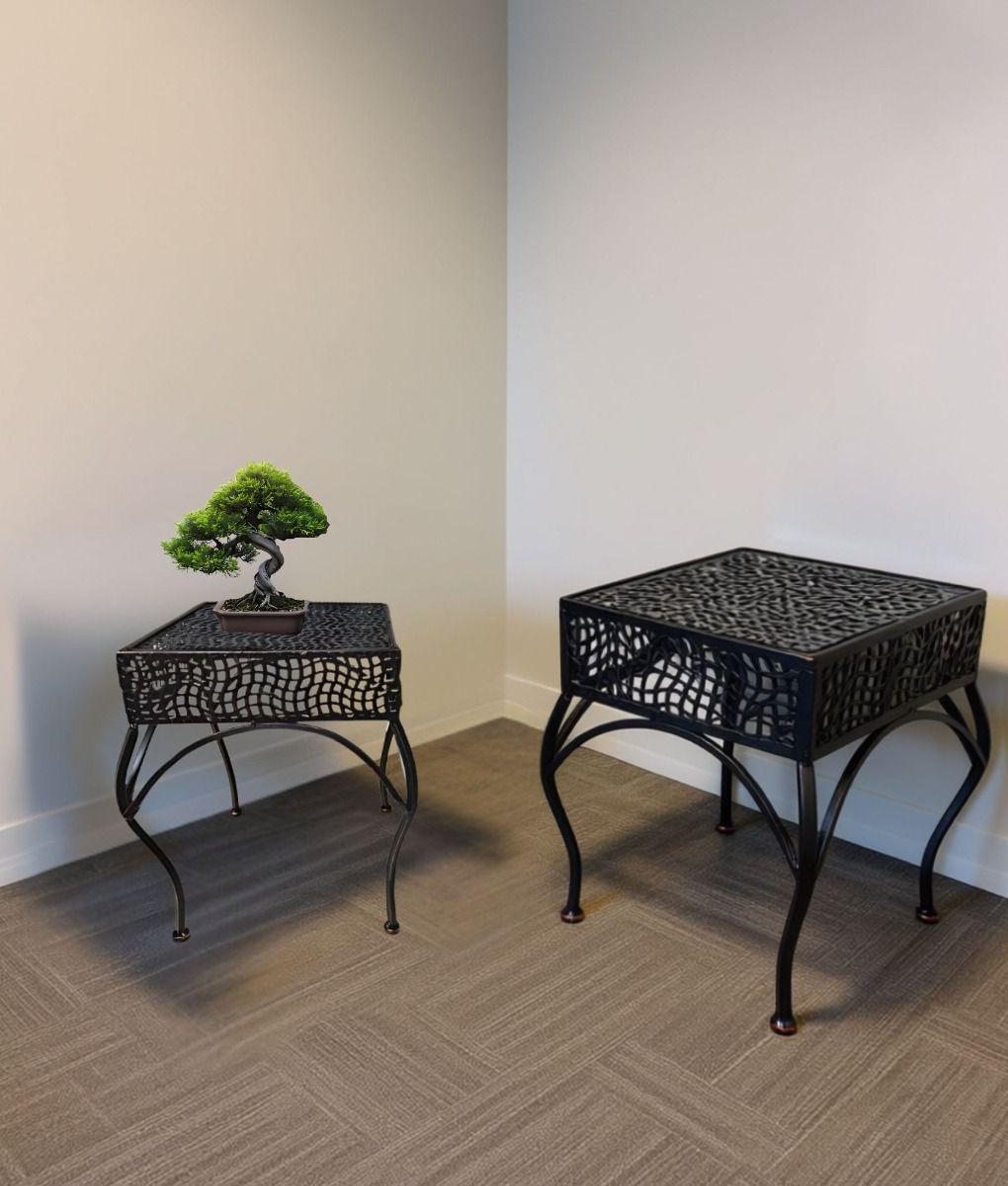 Set 2 Mesa Centro Decorativa Auxiliar Moderno Hogar Jhn-7