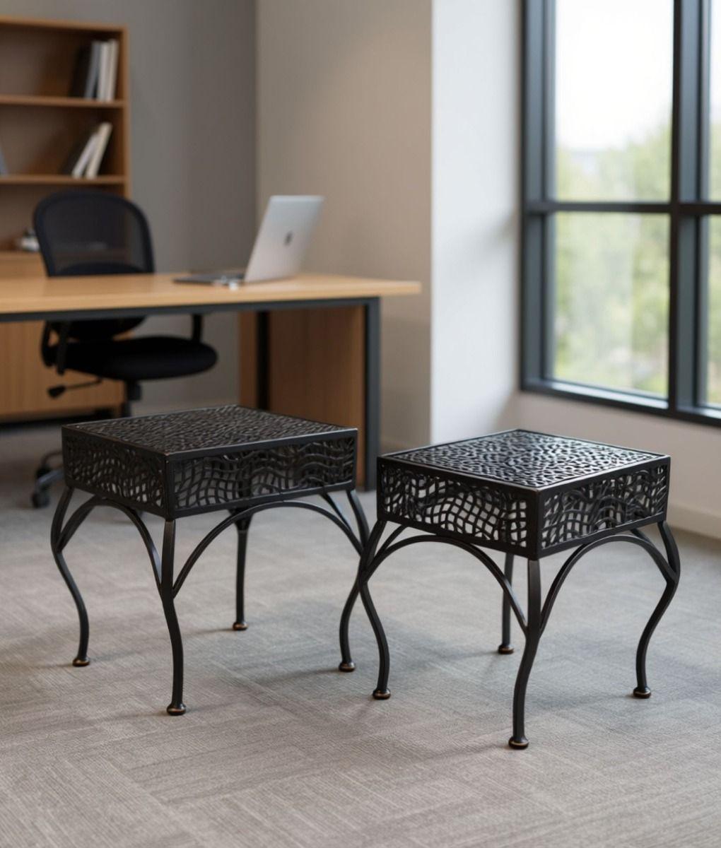 Set 2 Mesa Centro Decorativa Auxiliar Moderno Hogar Jhn-9