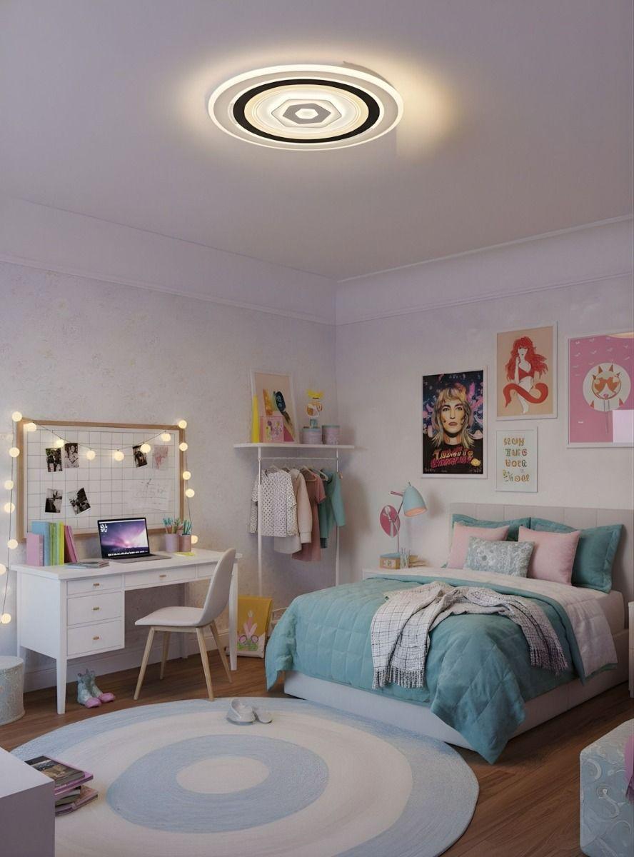 Lámpara Techo LED Plafón Diseño Contemporáneo Circular Jhn-6