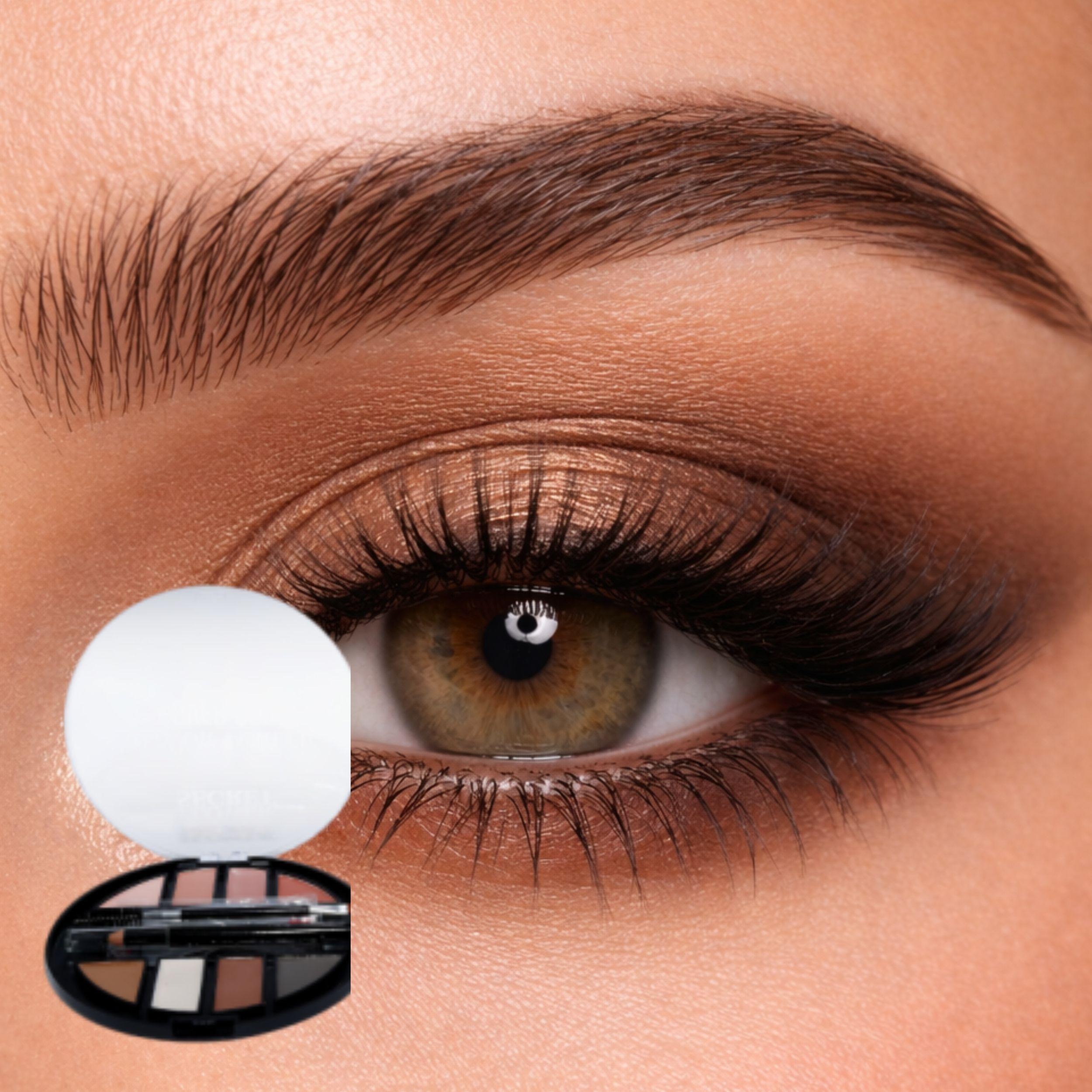 Set 2 Delineadores Profesionales Cejas Sombras Brocha ALJ-0