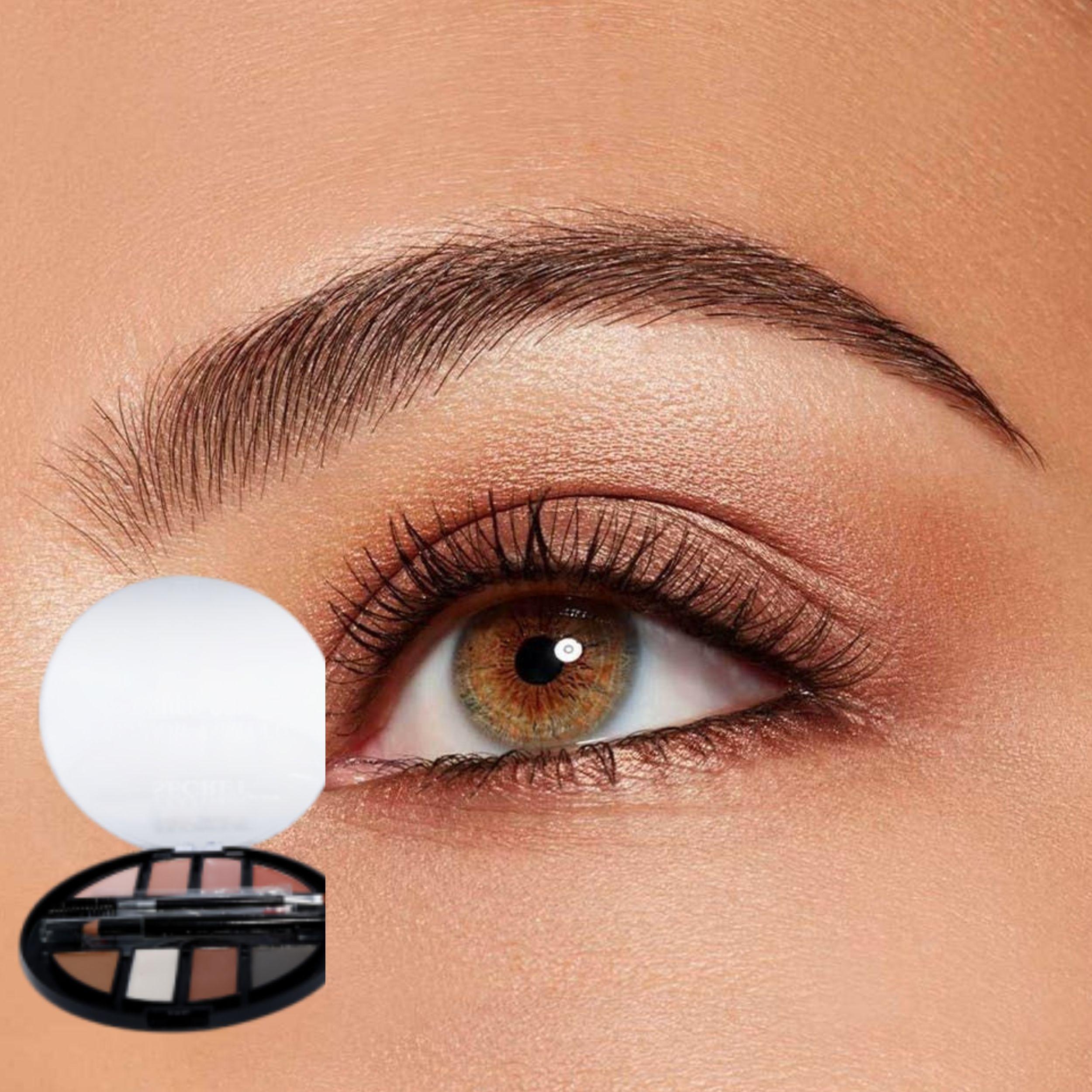 Set 2 Delineadores Profesionales Cejas Sombras Brocha ALJ-3