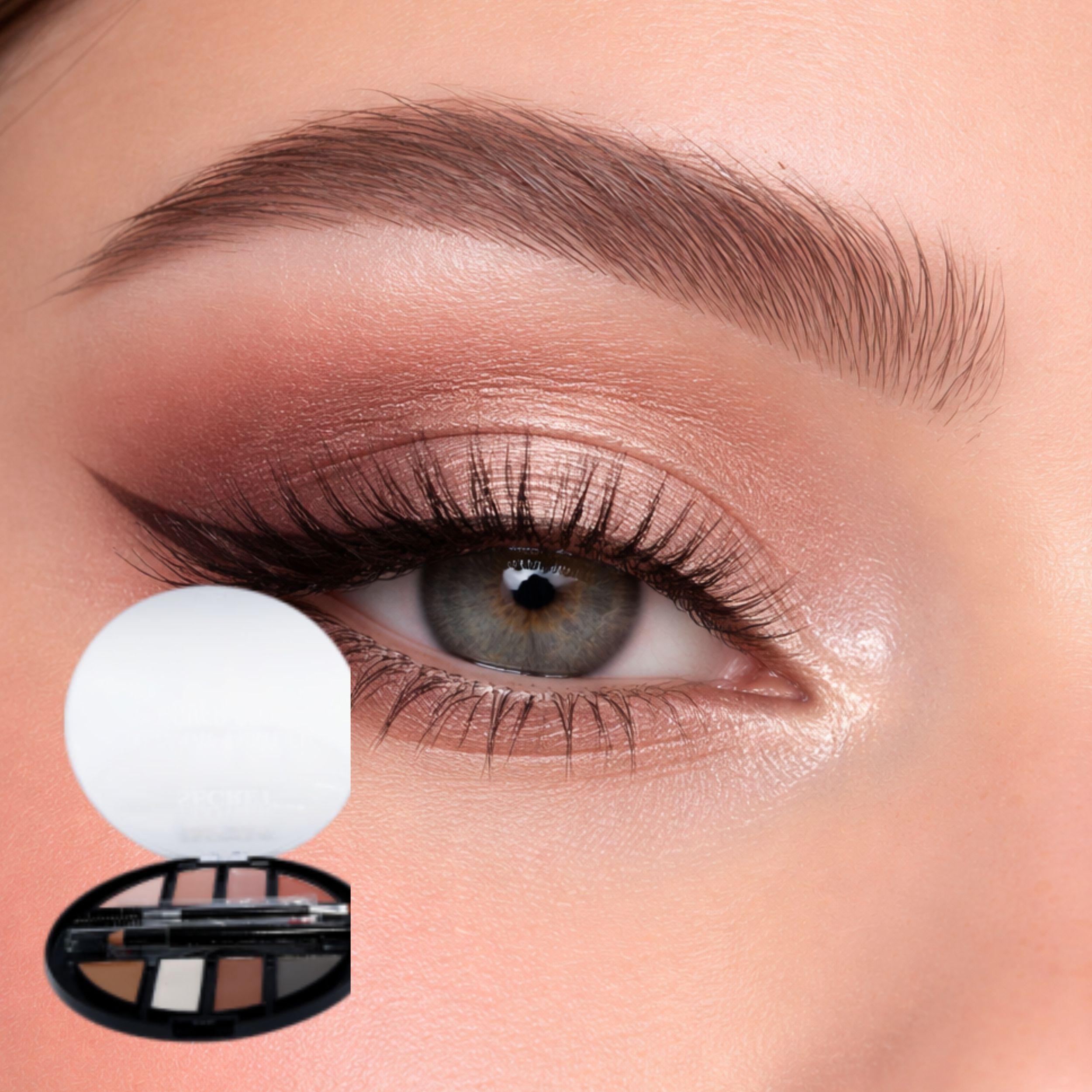 Set 2 Delineadores Profesionales Cejas Sombras Brocha ALJ-6