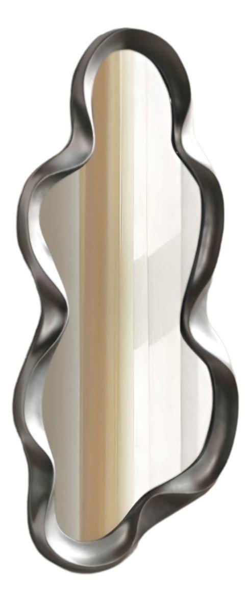 Espejo Pared Irregular Ondulado Nube Decorativo Gris Jhn-0