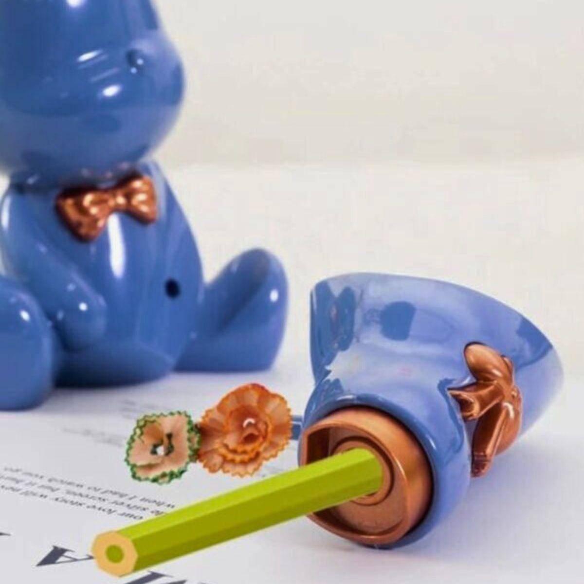 Ventilador Mini Portatil Mesa Sacapuntas Portalápices Lau-5