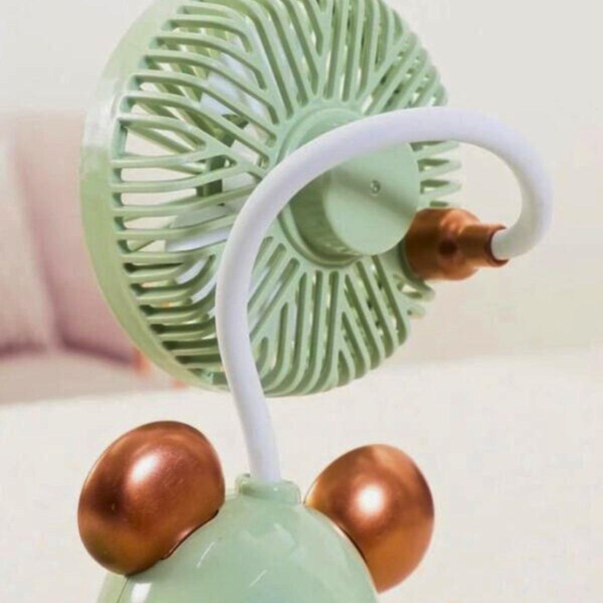 Ventilador Mini Portatil Mesa Sacapuntas Portalápices Lau-6