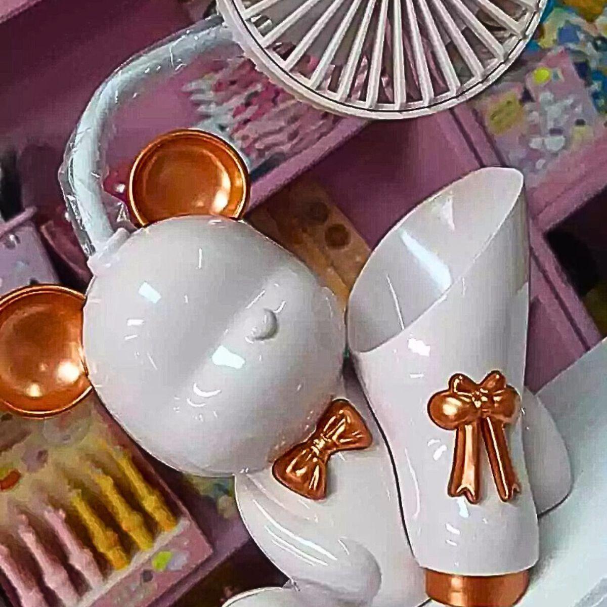 Ventilador Mini Portatil Mesa Sacapuntas Portalápices Lau-9