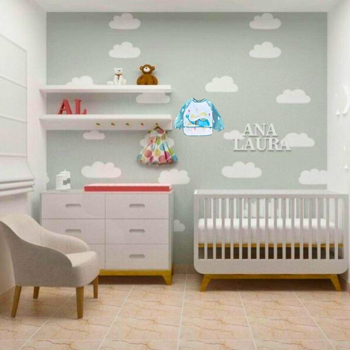 Set 3 Baberos Silicona Impermeable Manga Larga Bebe Lau-7