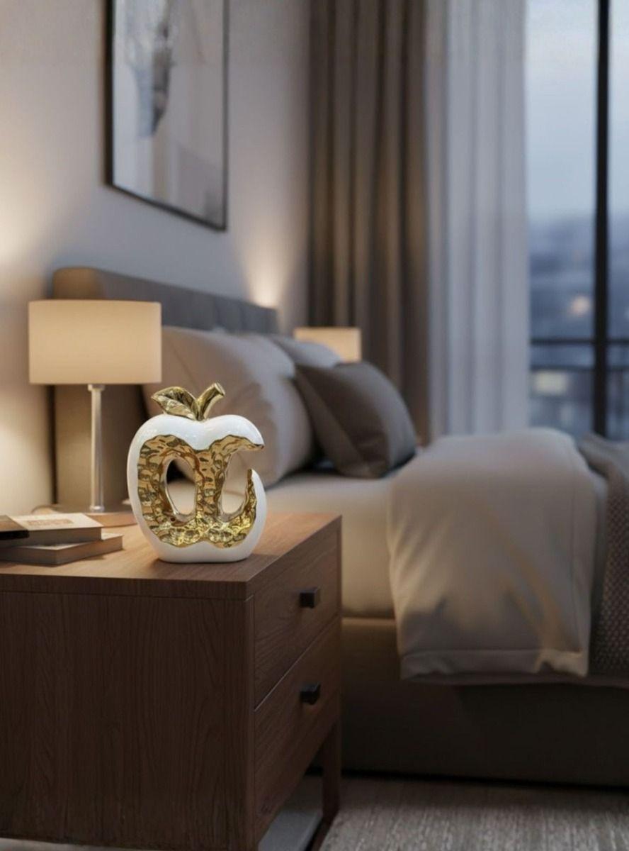 Figura Decorativa Diseño Manzana Estatua Adorno Jhn-6