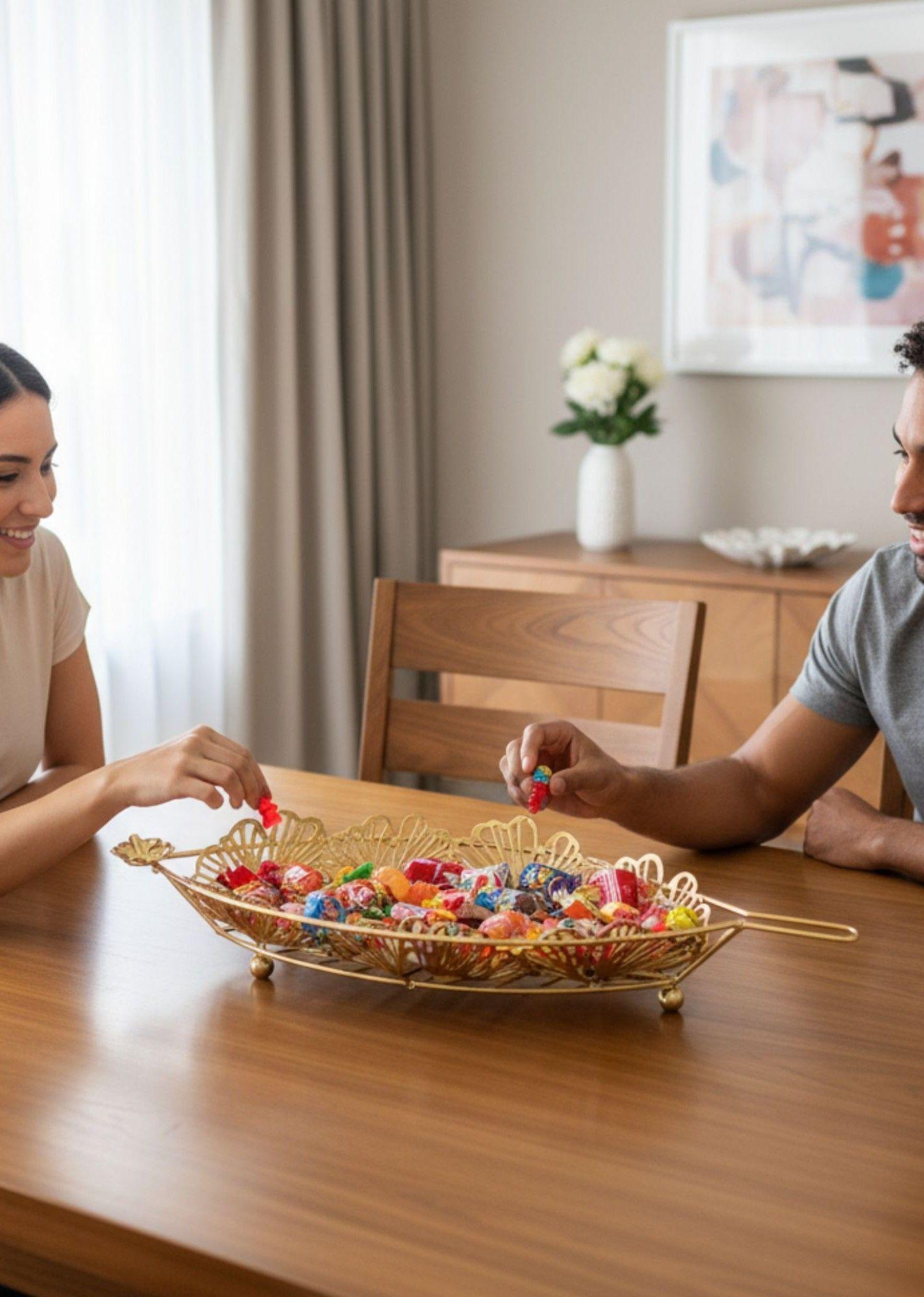 Bandeja Decorativa Estilizada Adorno Almacenamiento Jhn-3