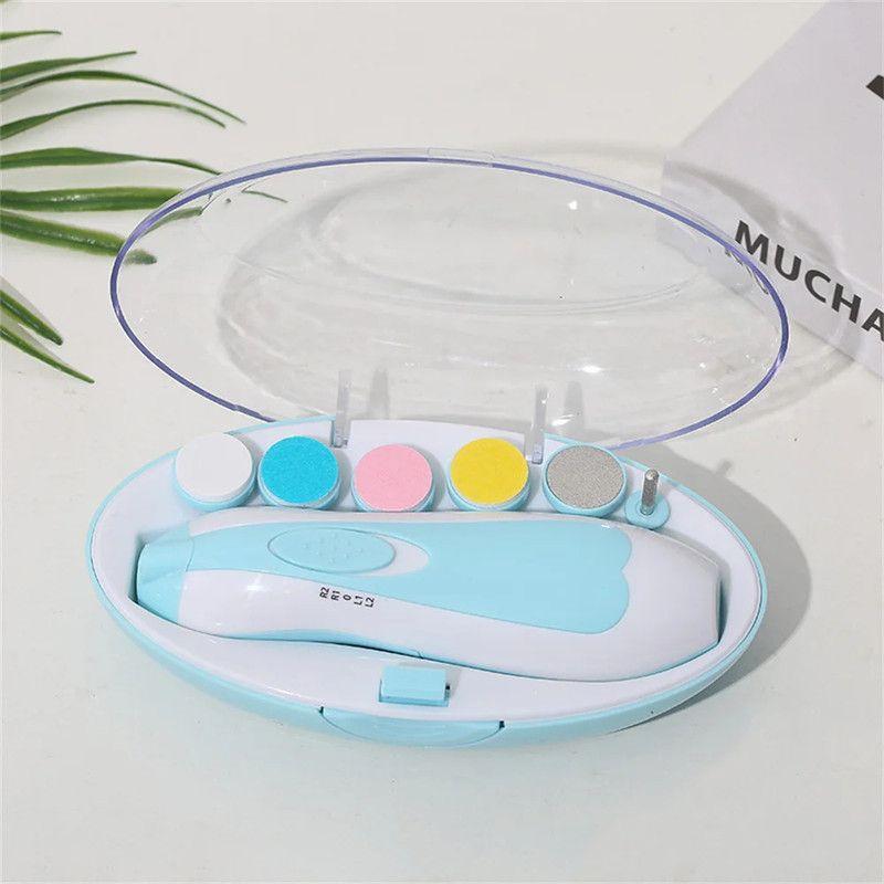 Kit Aseo Bebes Corta Uñas Electrico Luz led Portatil Rondon-2