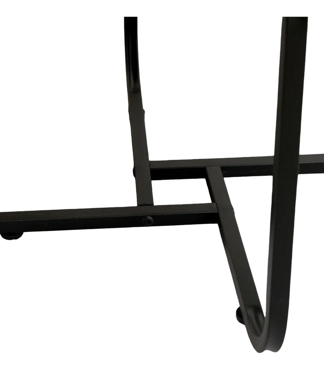 Set Mesa Centro Lateral Redonda Elegante Decorativa Jhn-1