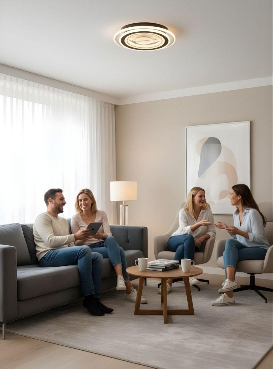 Lámpara LED Techo Diseño Minimalista Plafón Elegante Jhn-4