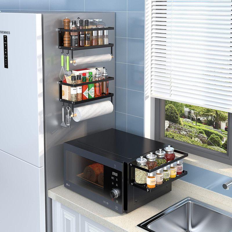 Estante Lateral Organizador Magnético Ganchos Pared Rondon-5