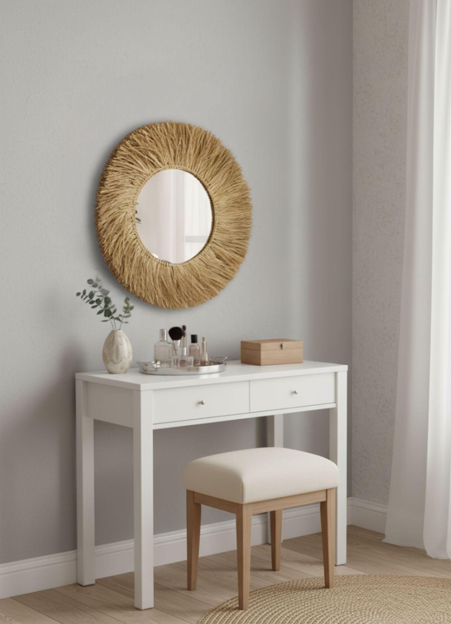 Espejo Pared Decorativo Naturalista Moderno Adorno Hogar Jhn-5