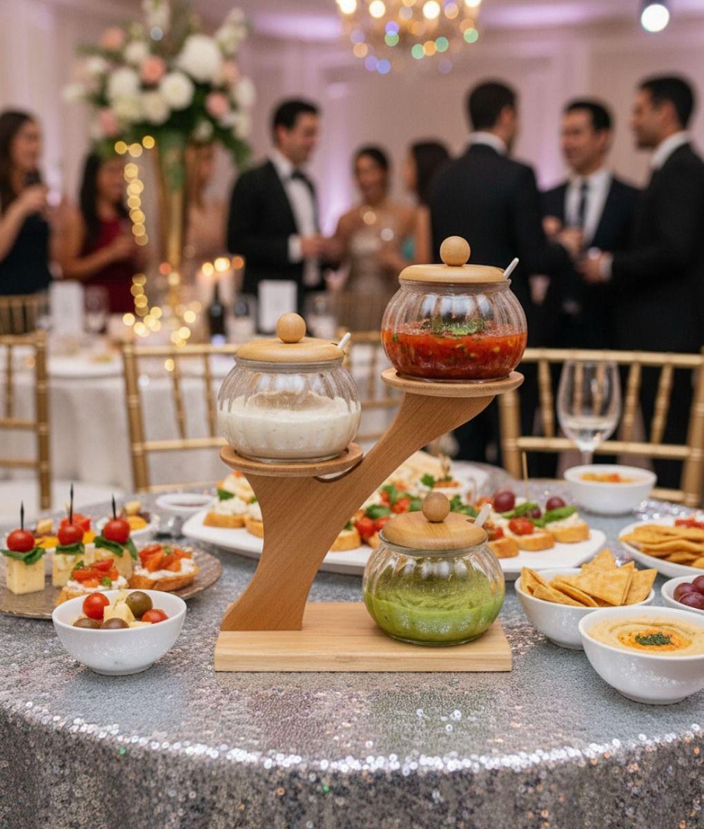 Juego Frasco Contenedor Escalonado Organizador Soporte Jhn-7