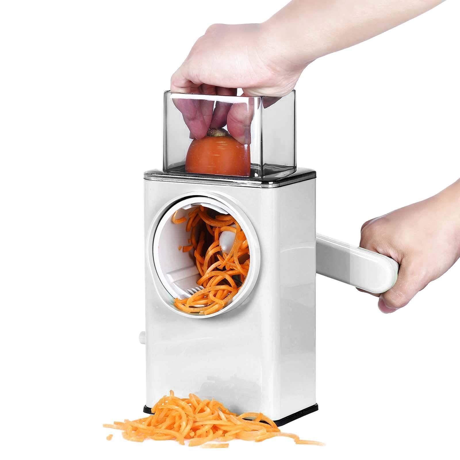 Rallador Queso Rotativo Rebanador Mandolina Multiuso Rondon-6