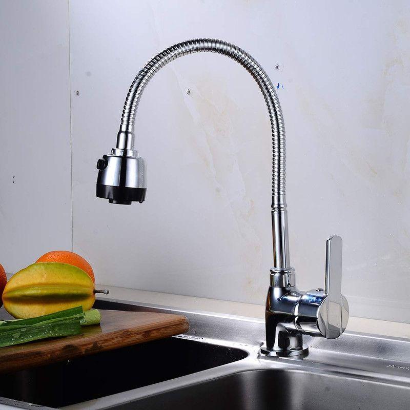 Grifo Cocina Fregadero Mezclador Agua GiratorioManija Rondon-3
