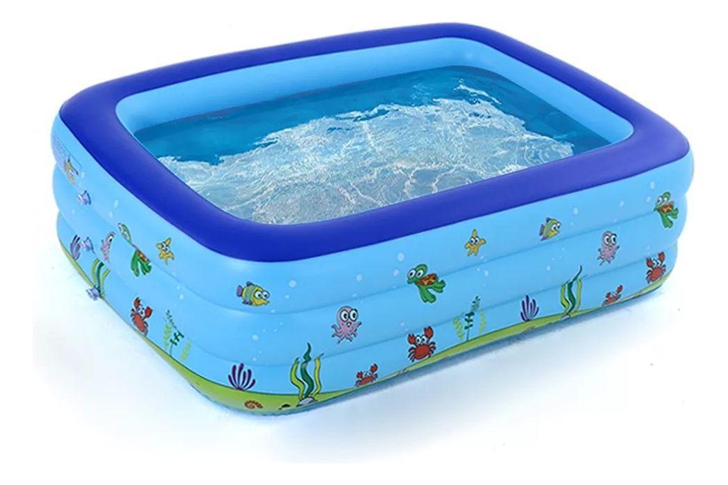 Piscina Inflable Patio Jardín Verano Portatil Niños Lau-7