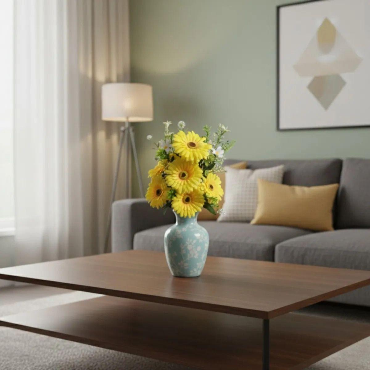 Set 2 Arreglo Artificial Floral Realista Decoración Jhn-8