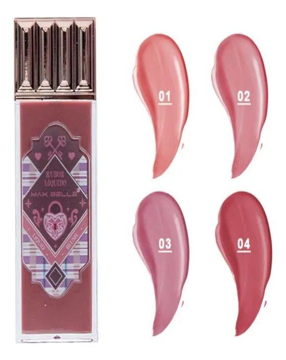 Pack 3 Rubores Liquidos Blush Brillante Maquillaje Lau-3