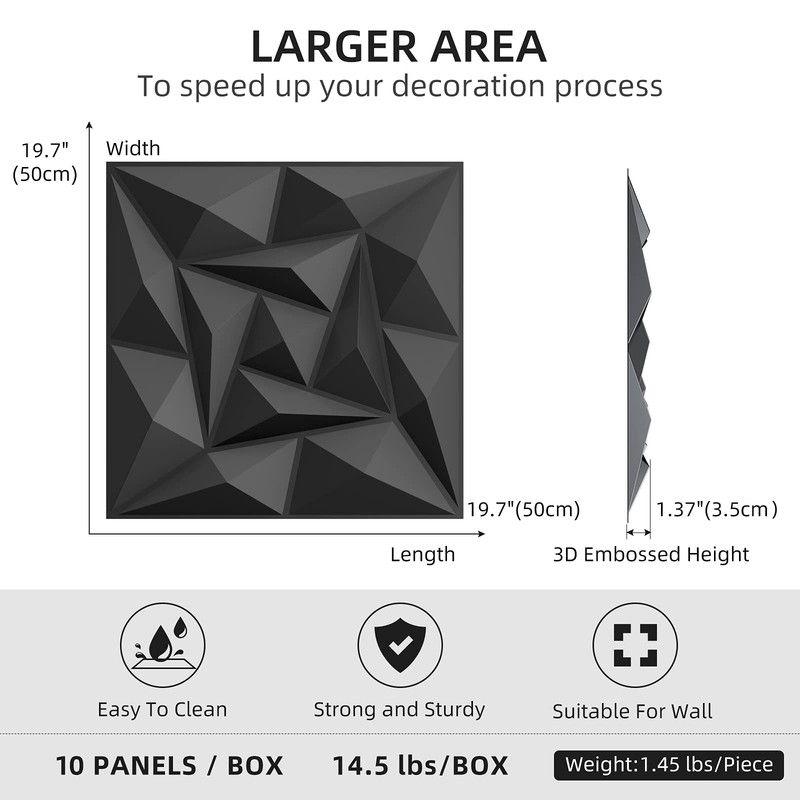 Panel Pared 3D Decoración Interior Flores Dormitorio Rondon-2