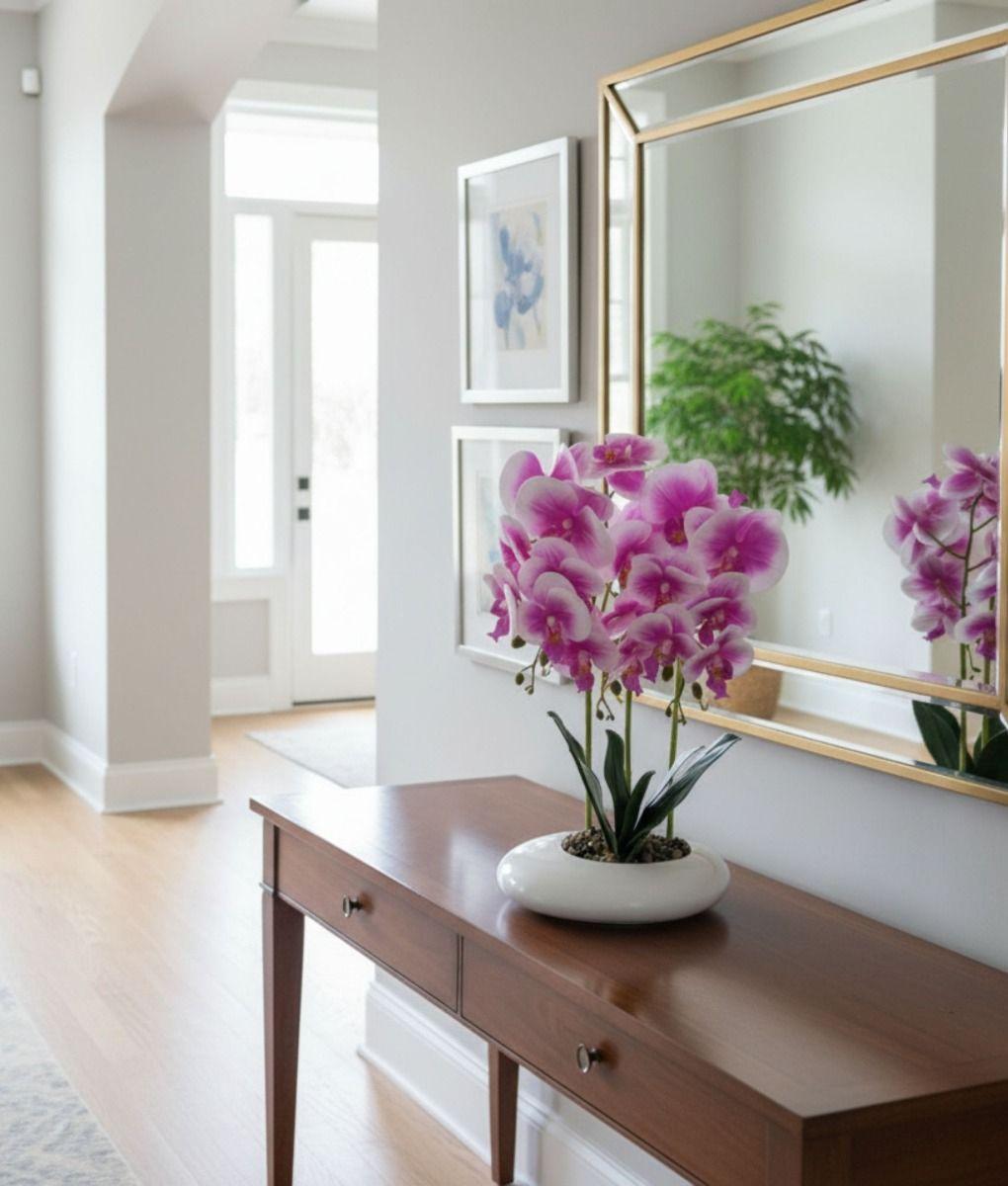 Planta Artificial Decorativa Adorno Floral Moderno Hogar Jhn-7