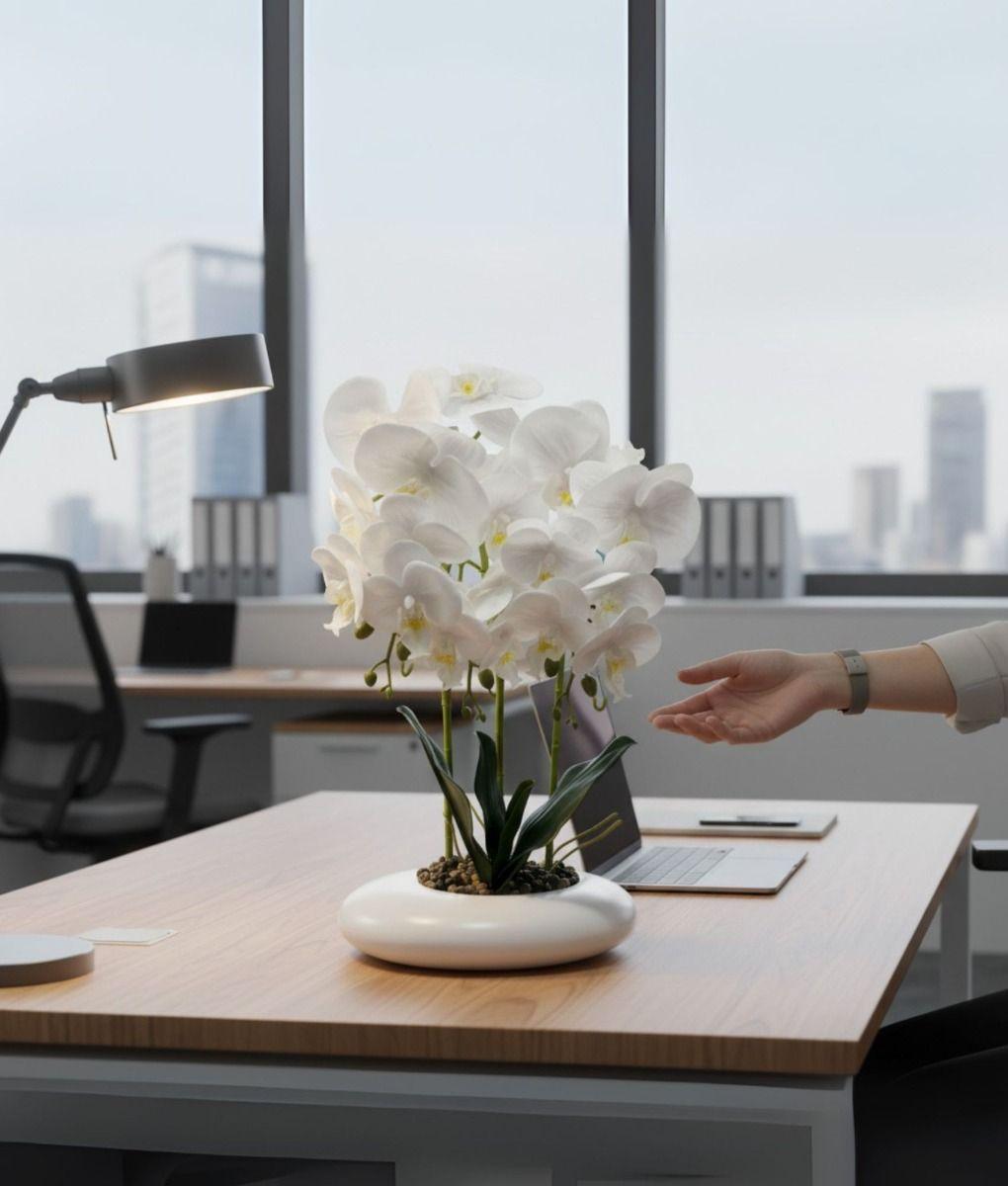 Planta Artificial Decorativa Adorno Floral Moderno Hogar Jhn-8