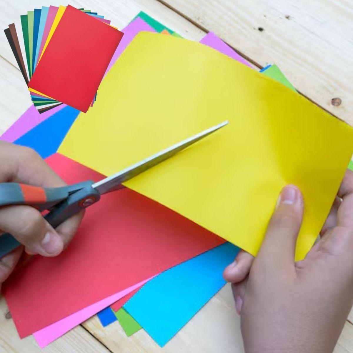 Set 2 Cartulina Escolar Surtida Manualidades Educativo Jhn-7