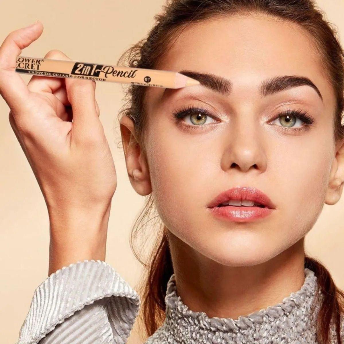 Set 6 Lápices Cejas Corrector Dual Efecto Microblading ALJ-6