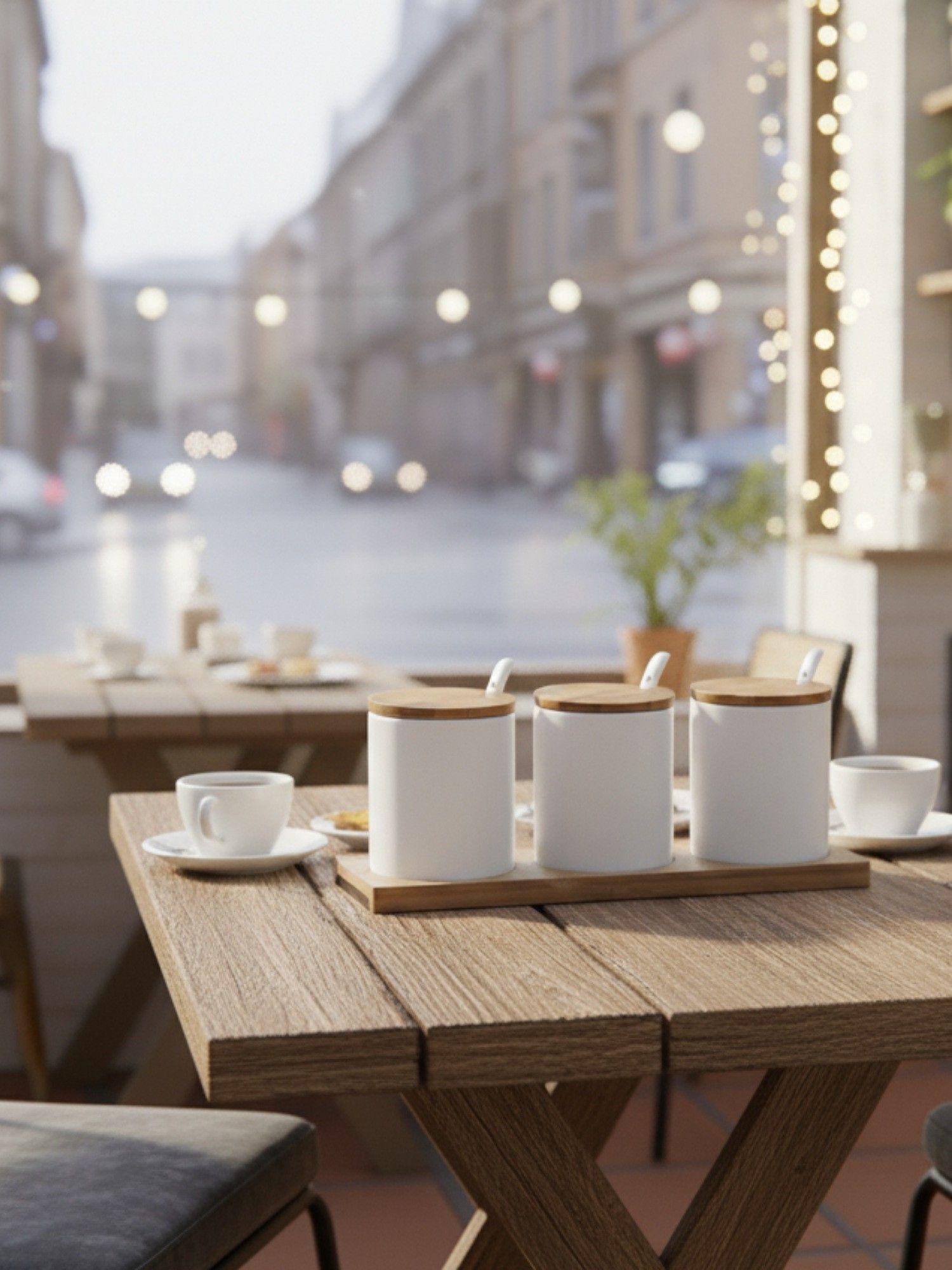 Set 3 Frascos Almacenamiento Minimalista Funcional Jhn-6