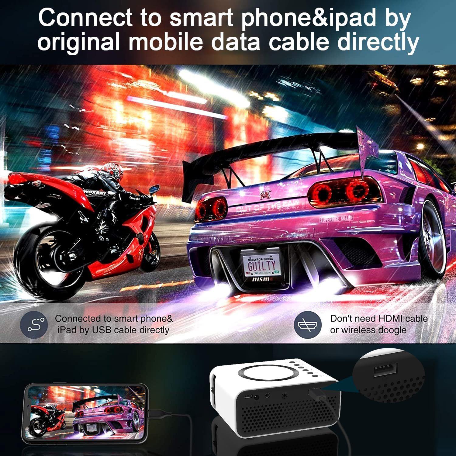Mini Proyector Video Led Definicion Hogar Conexion Rondon-5