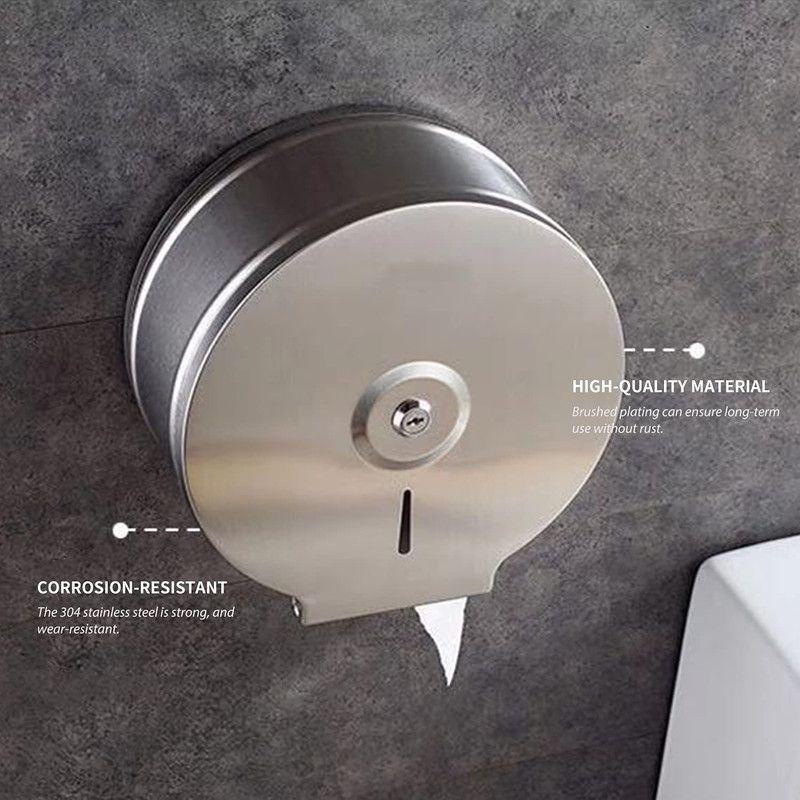 Soporte Papel Higiénico Dispensador Toallas Pared Rondon-6