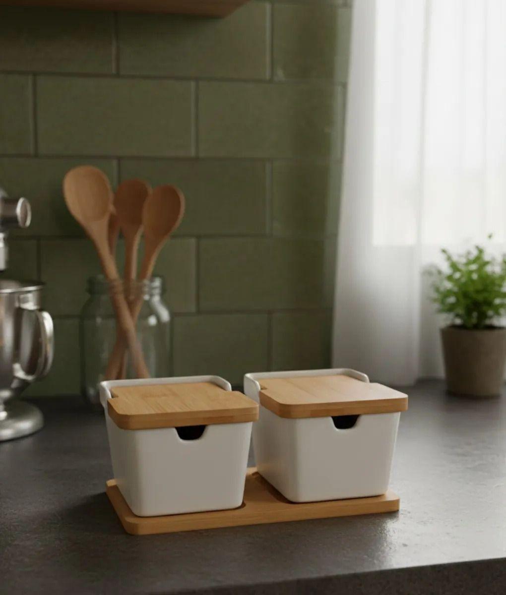 Set 2 Contenedores Diseño Minimalista Almacenamiento Jhn-7
