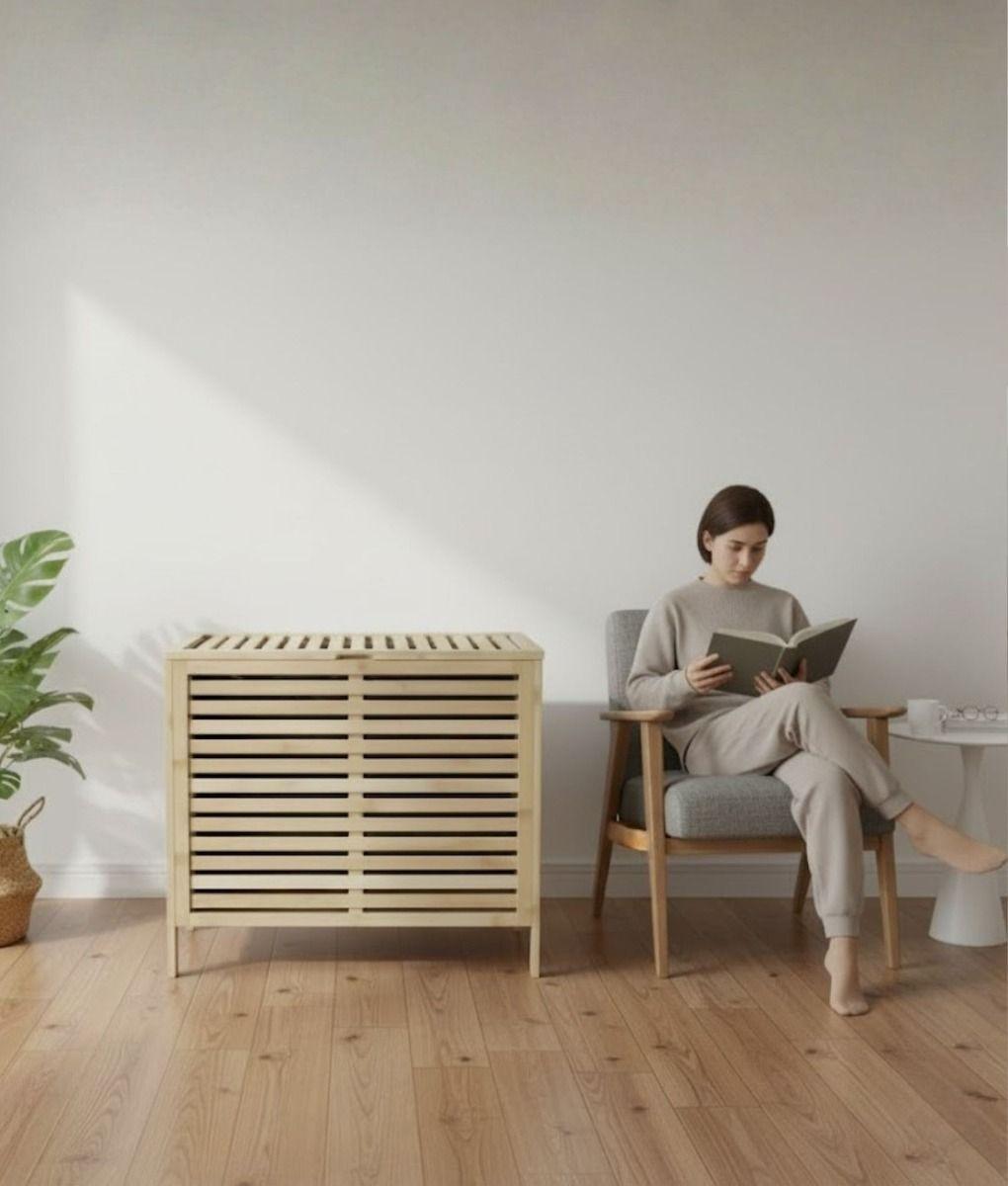 Canasto Ropa Organizador Almacenamiento Cesto Tapa Jhn-4