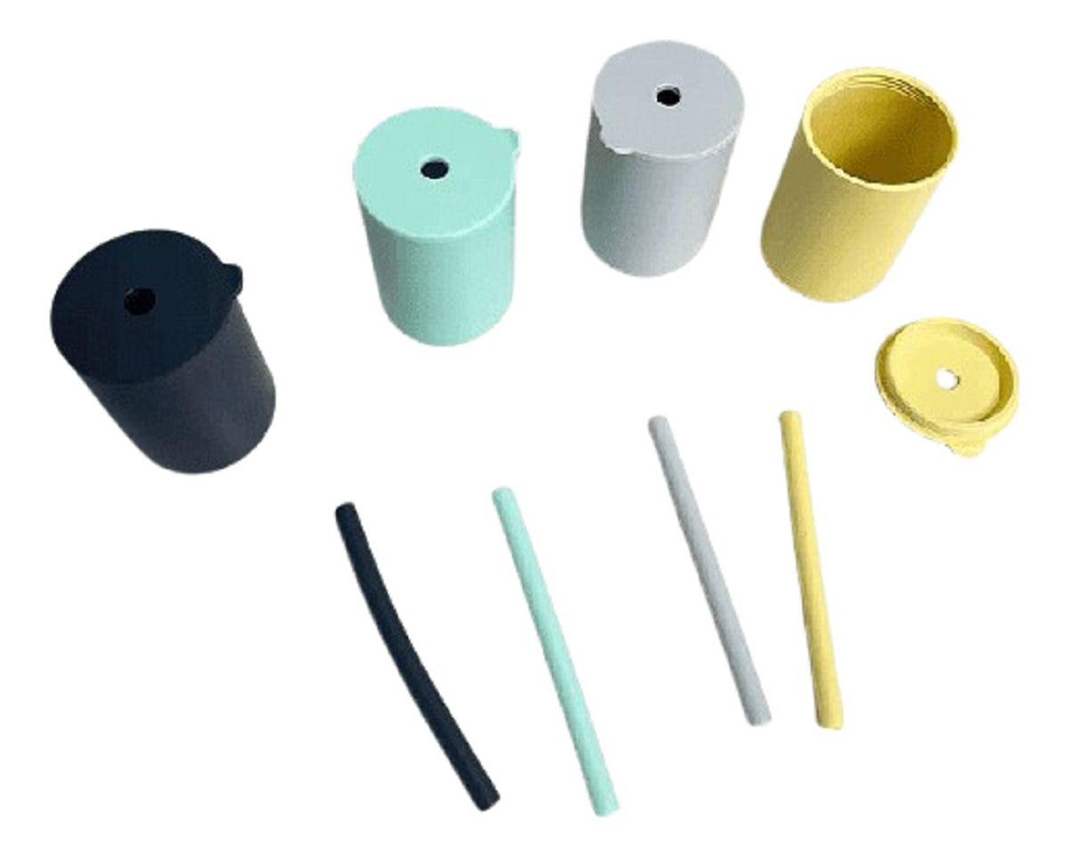 Set 3 Vasos Silicona Bombilla Entrenamiento Bebe Niños Lau-9