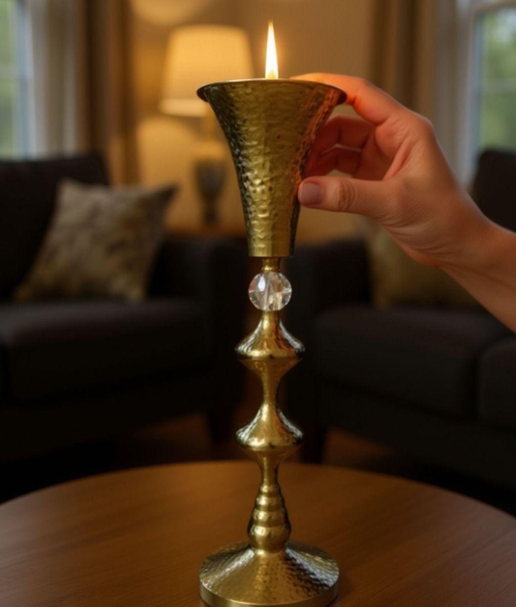 Portavelas Decorativo Elegante Adorno Hogar Moderno Jhn-4