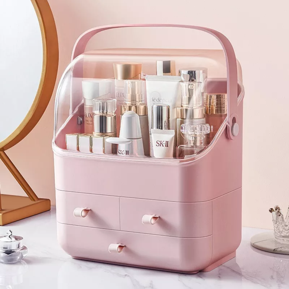 Caja Organizador Tapa Resistente Maquillaje Portátil Rondon-3